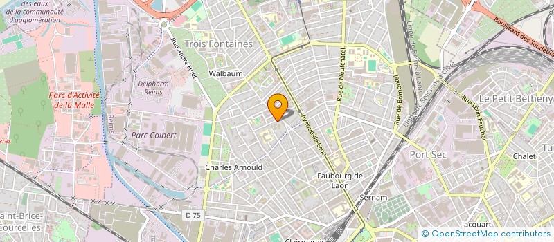 localisation de l'entreprise SCI BMN  REIMS