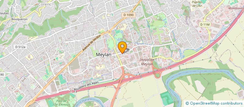 localisation de l'entreprise SCI BMP  MEYLAN