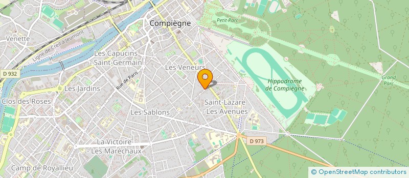 localisation de l'entreprise SCI BMP  COMPIEGNE