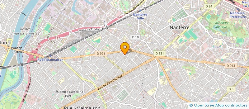 localisation de l'entreprise SCI BMP  NANTERRE