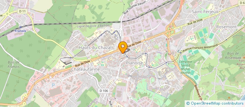 localisation de l'entreprise SCI BMPJ NORMANDIE  BESANCON