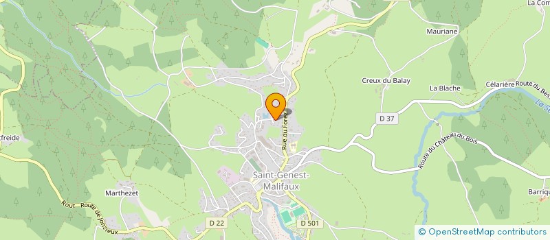 localisation de l'entreprise SCI BMR  SAINT-GENEST-MALIFAUX