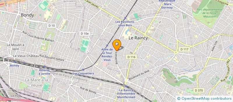 localisation de l'entreprise SCI BMS  LE RAINCY