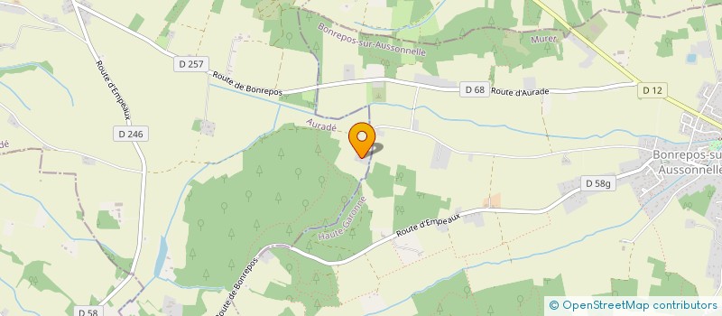 localisation de l'entreprise SCI BMS  MONBRUN