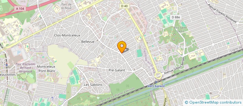 localisation de l'entreprise SCI BMS à VILLEPINTE