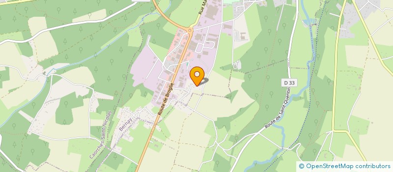 localisation de l'entreprise SCI BMSA  BERNAY