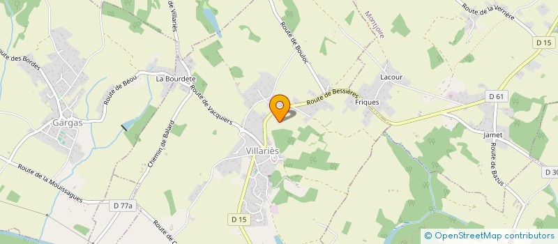 localisation de l'entreprise SCI BMSS  VILLARIES