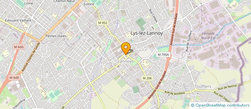 localisation de l'entreprise SCI BMT  LANNOY