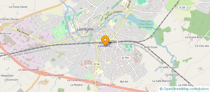 localisation de l'entreprise SCI BMTM LEVEQUE  LAMBALLE-ARMOR