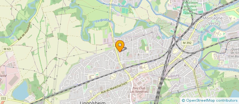 localisation de l'entreprise SCI BMVN  LINGOLSHEIM