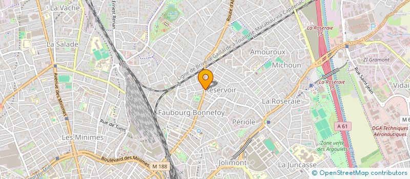 localisation de l'entreprise SCI BMY à TOULOUSE