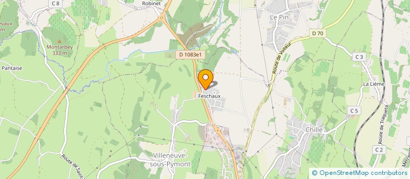 localisation de l'entreprise SCI BMY LAPIERRE  VILLENEUVE-SOUS-PYMONT