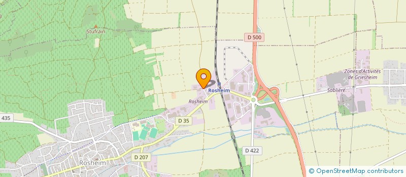 localisation de l'entreprise SCI BN  ROSHEIM