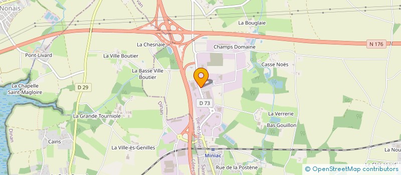 localisation de l'entreprise SCI BNA  MINIAC-MORVAN