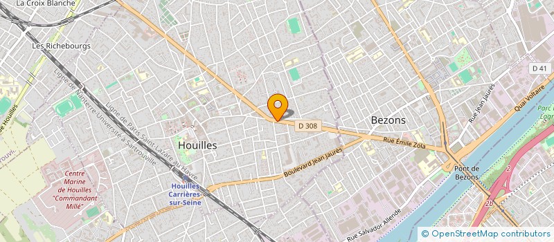 localisation de l'entreprise SCI BNC  HOUILLES