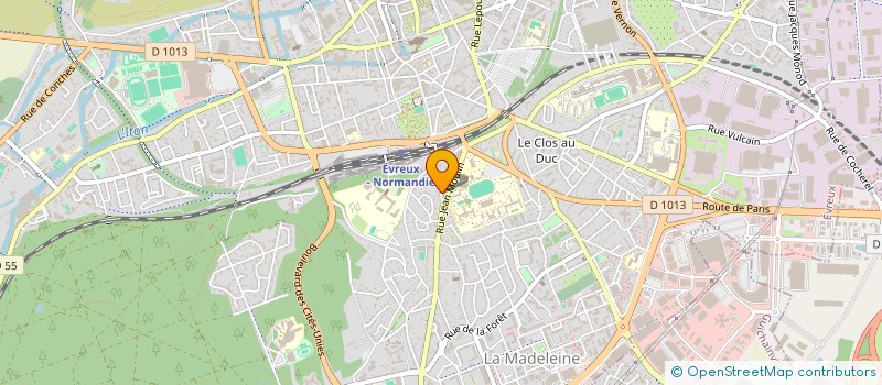 localisation de l'entreprise SCI BND  EVREUX