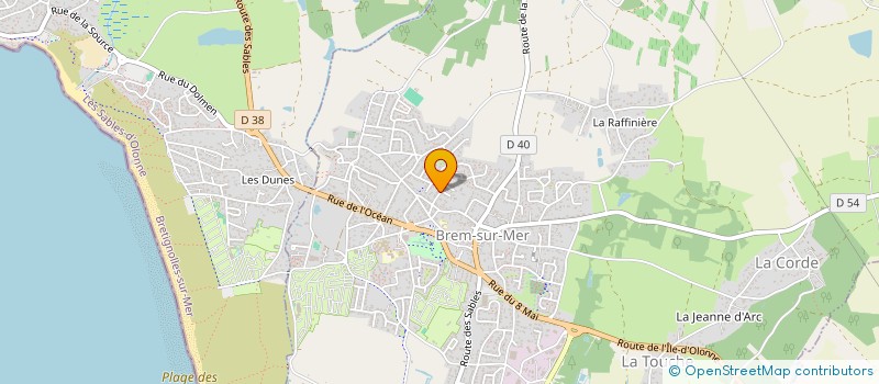 localisation de l'entreprise SCI BNFS à BRETIGNOLLES-SUR-MER
