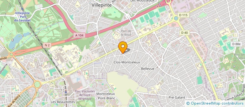 localisation de l'entreprise SCI BNH INVESTISSEMENTS à VILLEPINTE