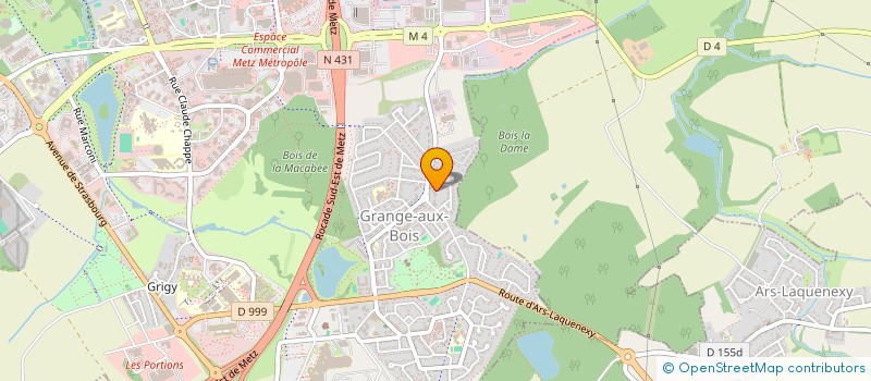 localisation de l'entreprise SCI BNK  METZ