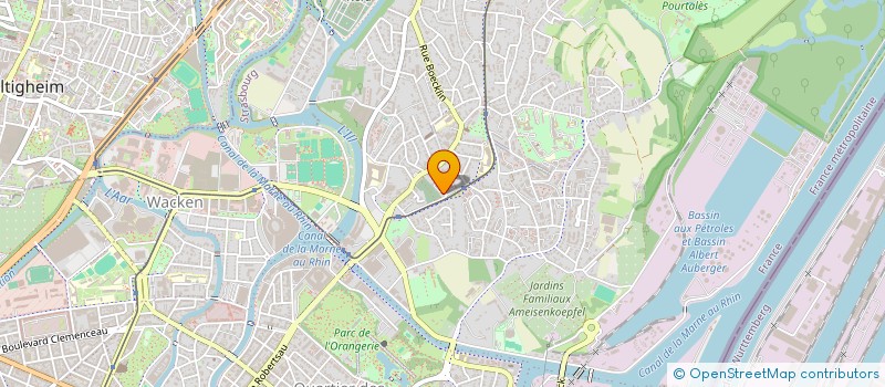 localisation de l'entreprise SCI BNR  STRASBOURG