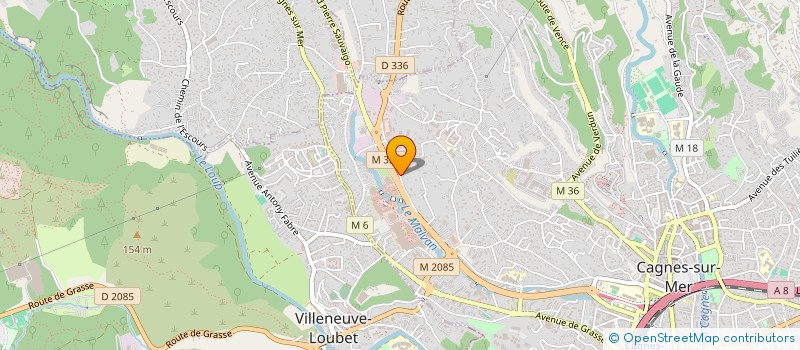 localisation de l'entreprise SCI BNS à CAGNES-SUR-MER