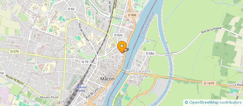 localisation de l'entreprise SCI BNS  MACON