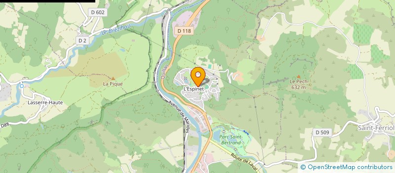 localisation de l'entreprise SCI BNV INVERT à QUILLAN