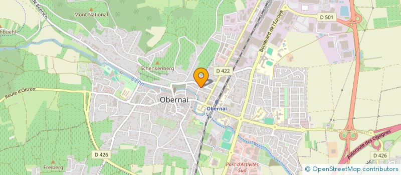 localisation de l'entreprise SCI BO  OBERNAI