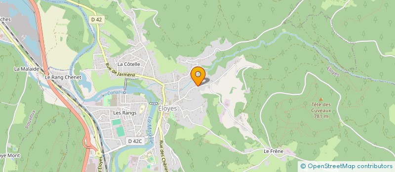 localisation de l'entreprise SCI BO DE BELLEVUE  ELOYES