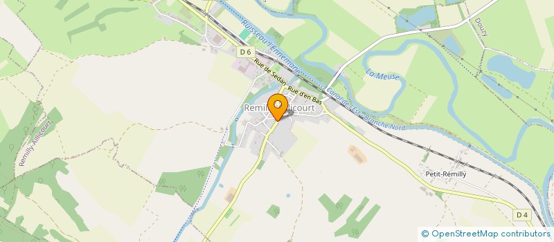 localisation de l'entreprise SCI BO ET GH  REMILLY-AILLICOURT