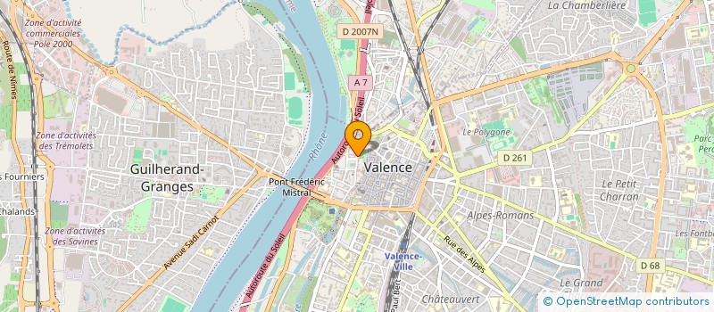 localisation de l'entreprise SCI BO HA MO à VALENCE