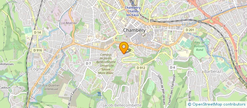 localisation de l'entreprise SCI BO-RAI  CHAMBERY