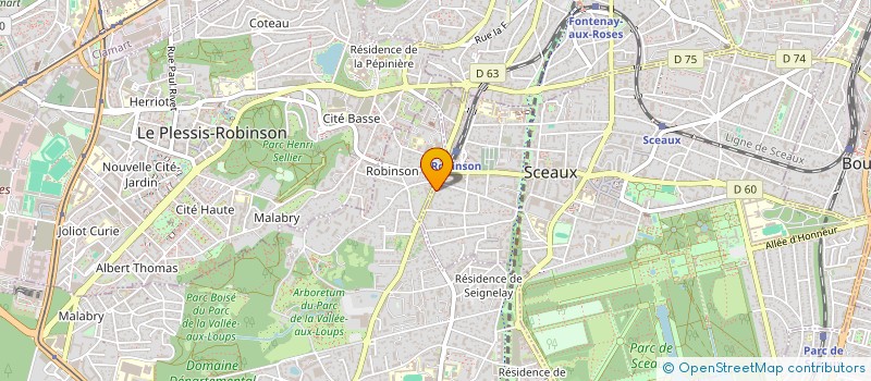 localisation de l'entreprise SCI BO1  CHATENAY-MALABRY