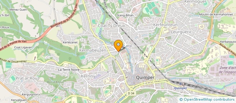 localisation de l'entreprise SCI BO147  QUIMPER