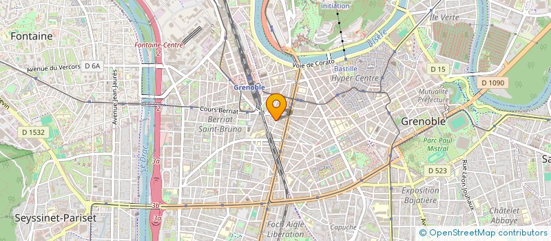 localisation de l'entreprise SCI BO2  GRENOBLE