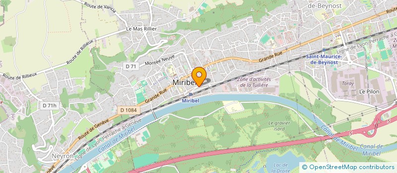 localisation de l'entreprise SCI BOATITUDE à MIRIBEL