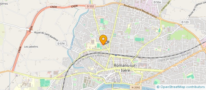 localisation de l'entreprise SCI BOB  ROMANS-SUR-ISERE