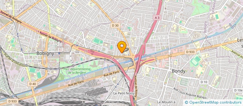 localisation de l'entreprise SCI BOB  BOBIGNY