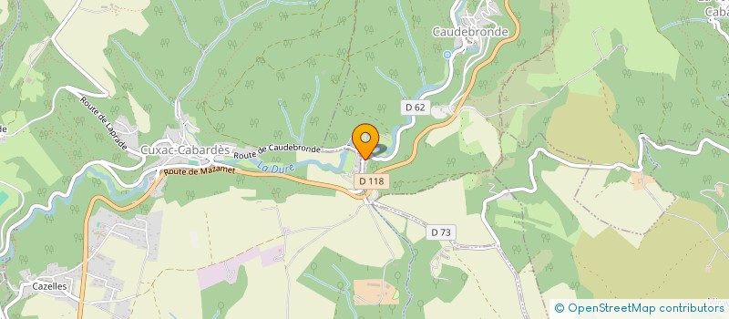 localisation de l'entreprise SCI BOB ALARY  CUXAC-CABARDES