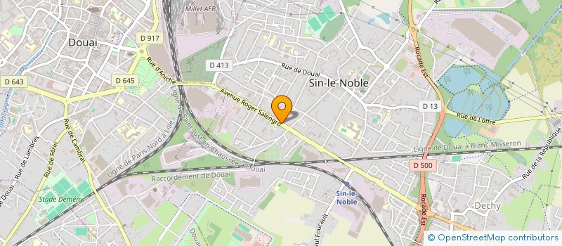 localisation de l'entreprise SCI BOBA DEMARET  SIN-LE-NOBLE