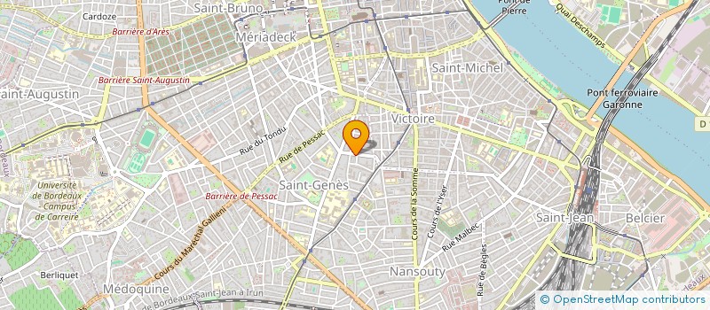 localisation de l'entreprise SCI BOBAR  BORDEAUX