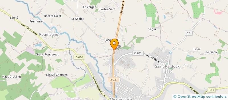 localisation de l'entreprise SCI BOBBEA  ROUMAGNE