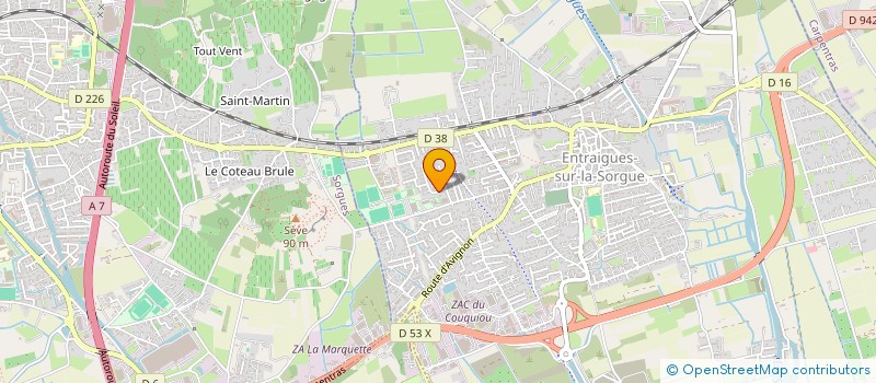 localisation de l'entreprise SCI BOBE  ENTRAIGUES-SUR-LA-SORGUE