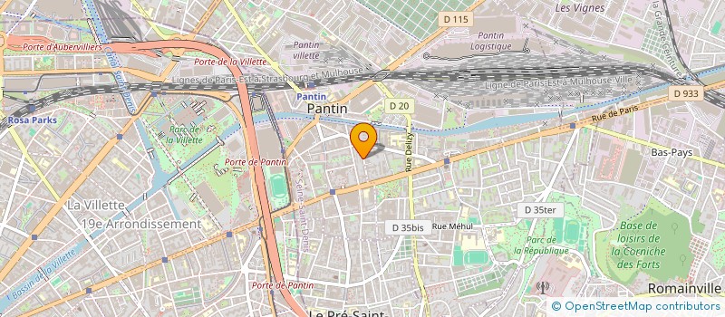 localisation de l'entreprise SCI BOBETTE à PANTIN