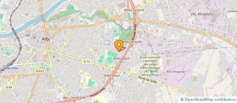 localisation de l'entreprise SCI BOBILLOT 76 à ALBI