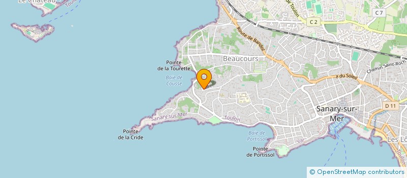 localisation de l'entreprise SCI BOBOCOURT à SANARY-SUR-MER