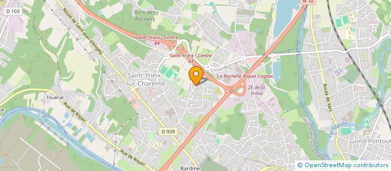 localisation de l'entreprise SCI BOBOSSE à SAINT-YRIEIX-SUR-CHARENTE