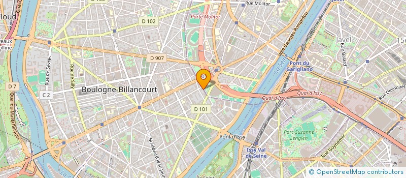 localisation de l'entreprise SCI BOBRINSKY à BOULOGNE-BILLANCOURT