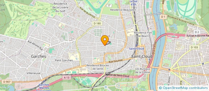 localisation de l'entreprise SCI BOBROFF à SAINT-CLOUD