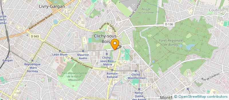 localisation de l'entreprise SCI BOCAGE à CLICHY-SOUS-BOIS